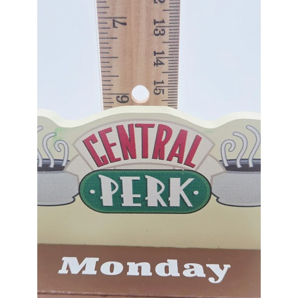 Friends TV Show Central Perk Wooden Perpetual Block Calendar Desktop Decor s21